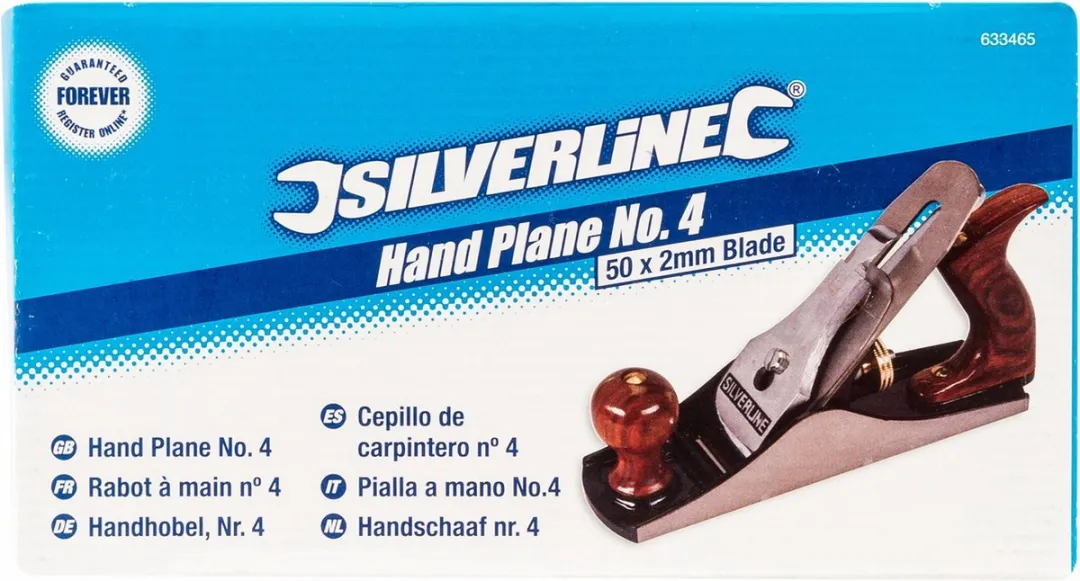 Silverline Handschaaf 50mm - Palissander & Messing