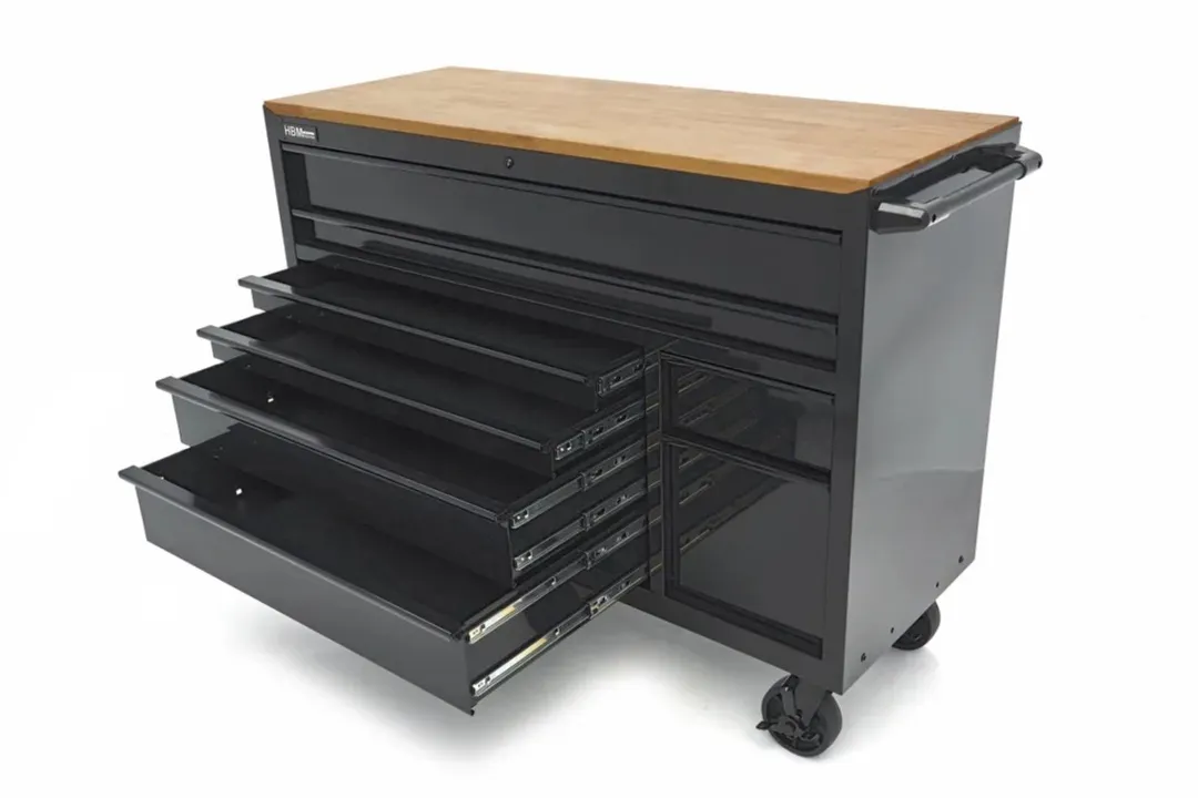 HBM H132618 Gereedschapswagen 8 Laden - 142cm - Zwart