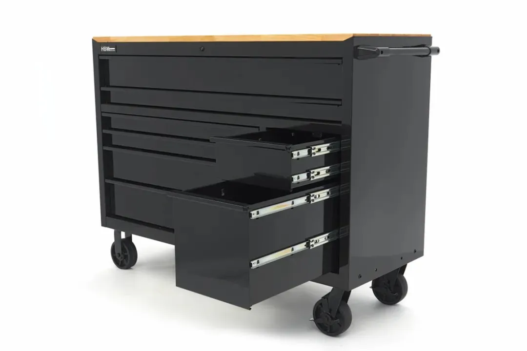 HBM H132618 Gereedschapswagen 8 Laden - 142cm - Zwart