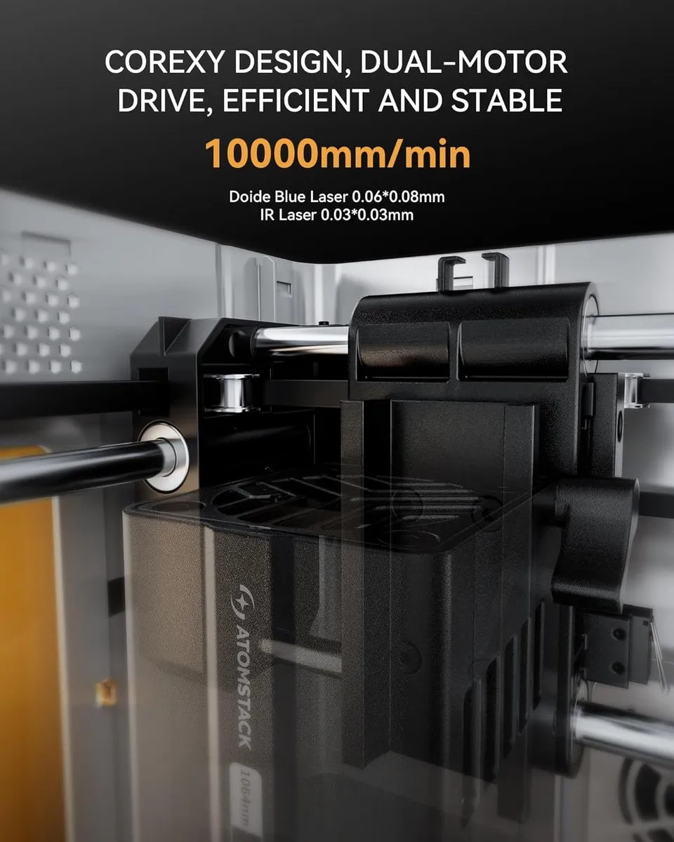 Atomstack P1 Mini Lasergraveermachine 5W - 110x110mm
