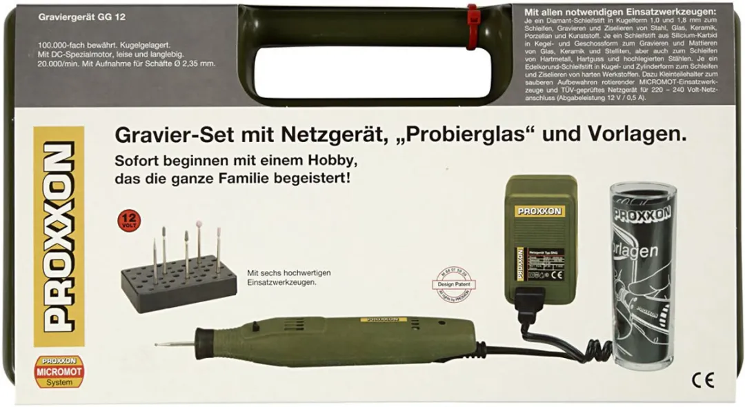 Proxxon Graveerset Compleet 18W - 4-delig
