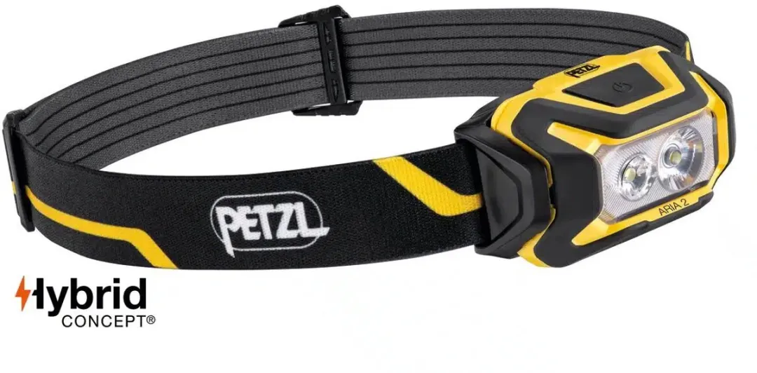Petzl Aria 2 Hoofdlamp 450 Lm - Zwart/Geel
