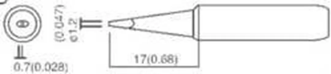 TOOLCRAFT TO-4941090 Soldeerpunt Beitelvorm 1.2mm