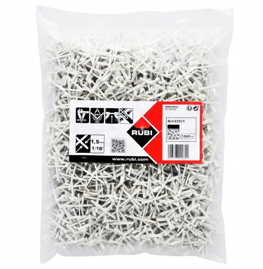 Rubi Tegels Afstand-cruisjes 1,5mm 1000 Stuks - Wit
