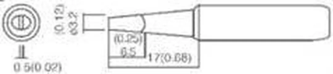 TOOLCRAFT TO-4941111 Soldeerpunt Beitelvorm 3.2mm