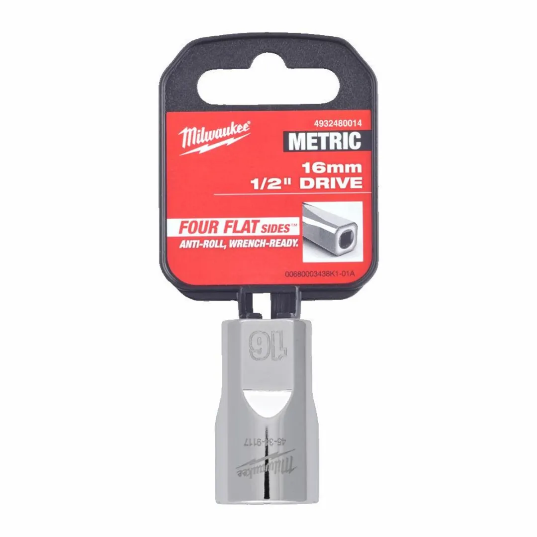 Milwaukee 4932480014 ½˝ Drive 16mm Dopsleutel - Blauw