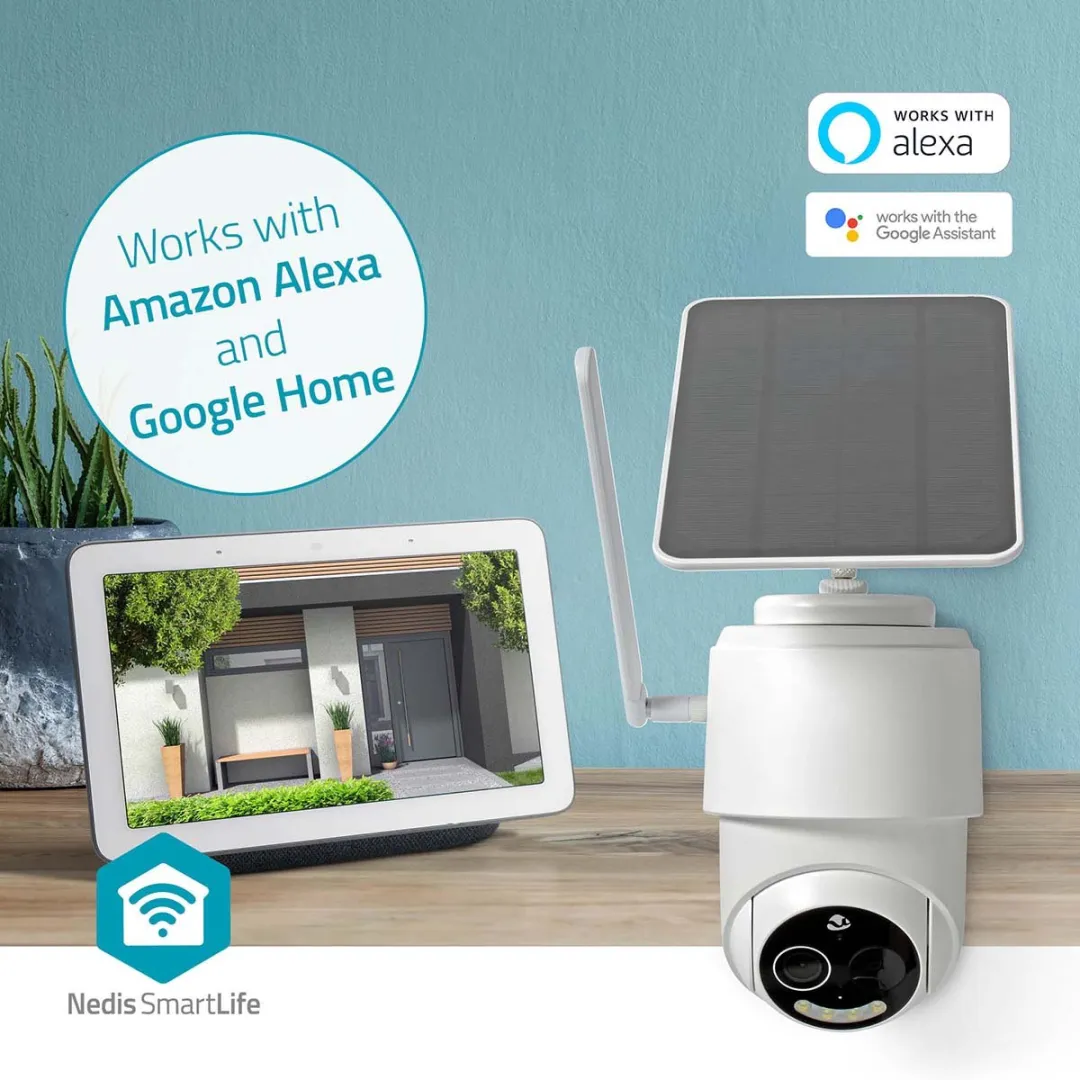 Nedis SmartLife SIMCBO50WT Beveiligingscamera - 4G Full HD - Wit