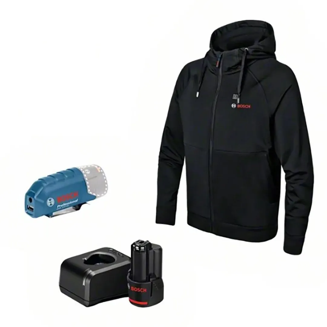 Bosch Professional Verwarmde Jas 12+18V - XXXL Zwart
