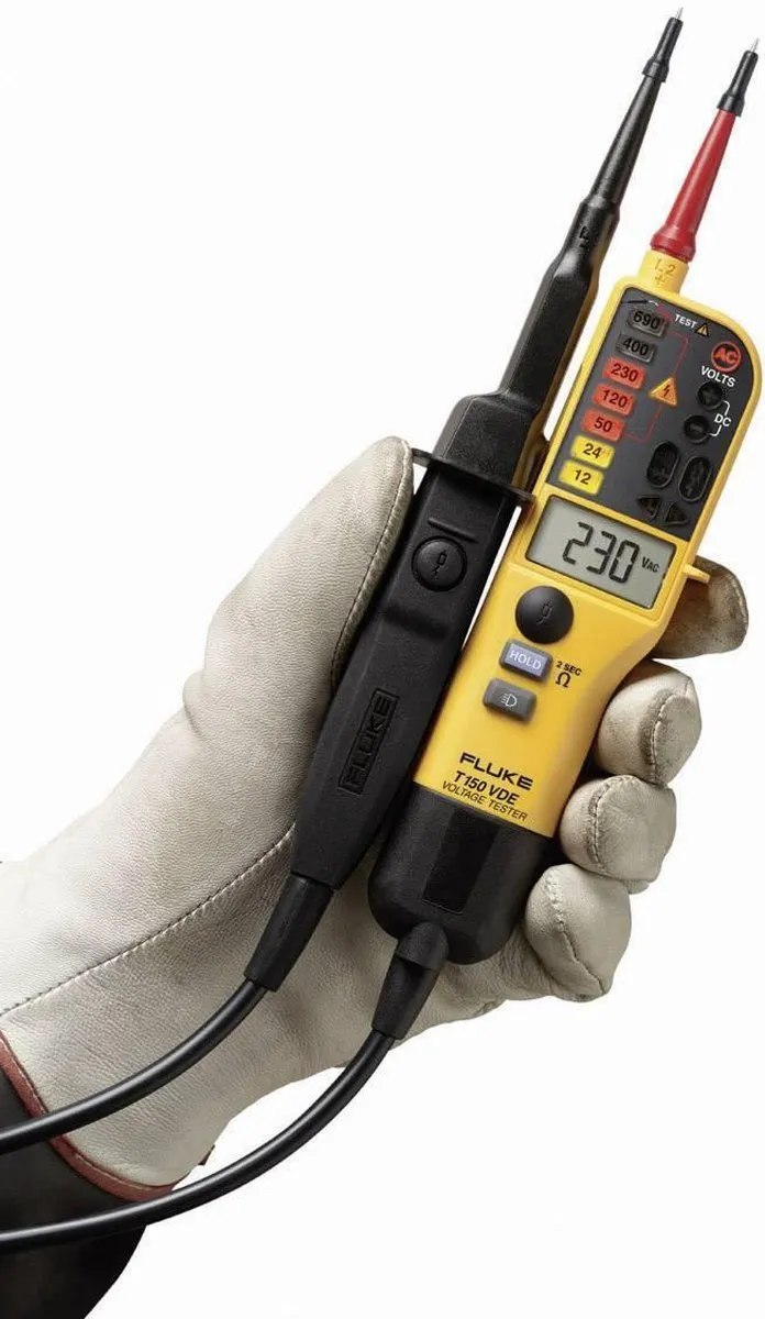 Fluke T150/VDE Spannings-/Doorbeltester AC/DC 6-690V