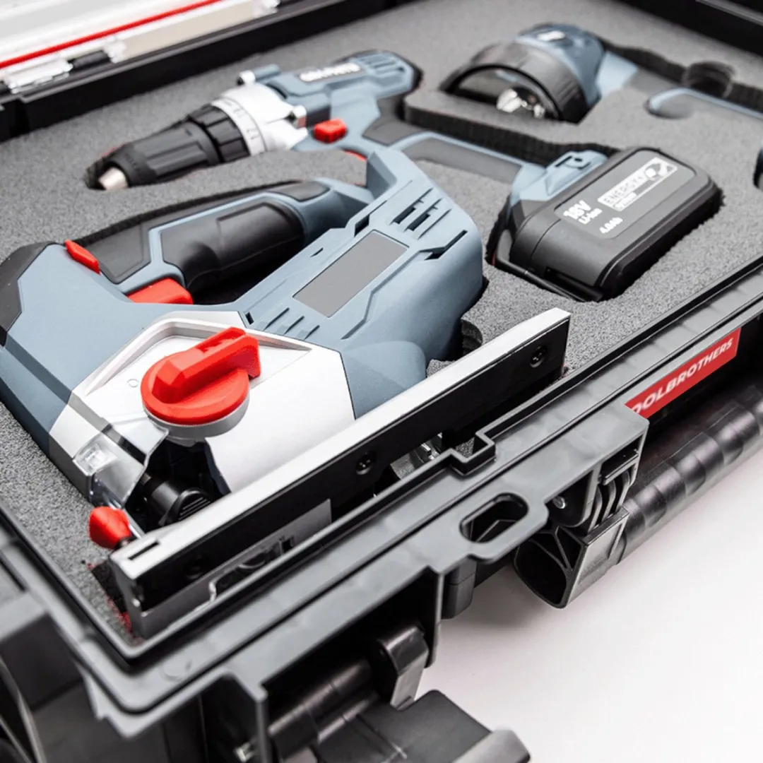Toolbrothers RHINO XXL Organizer ECO - 13,6L - IP66 - Rood/Transparant/Zwart