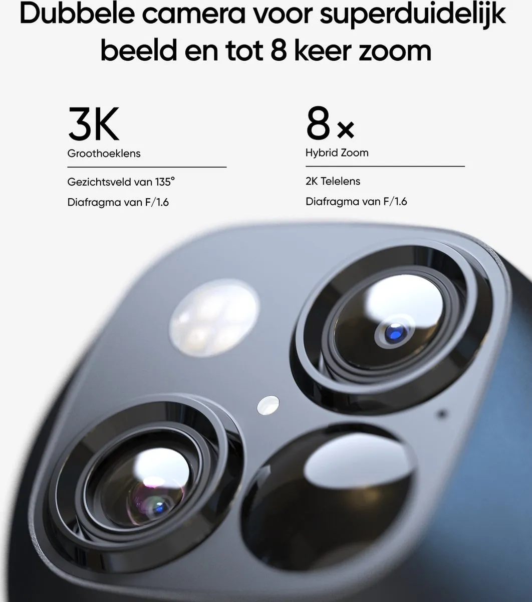 Eufy SoloCam S340 PTZ Beveiligingscamera 2K - Wit - afbeelding 6 van 6