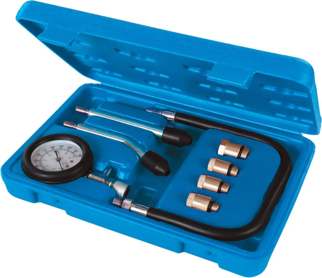 Silverline Compressietester Set 300 PSI - 8-delig