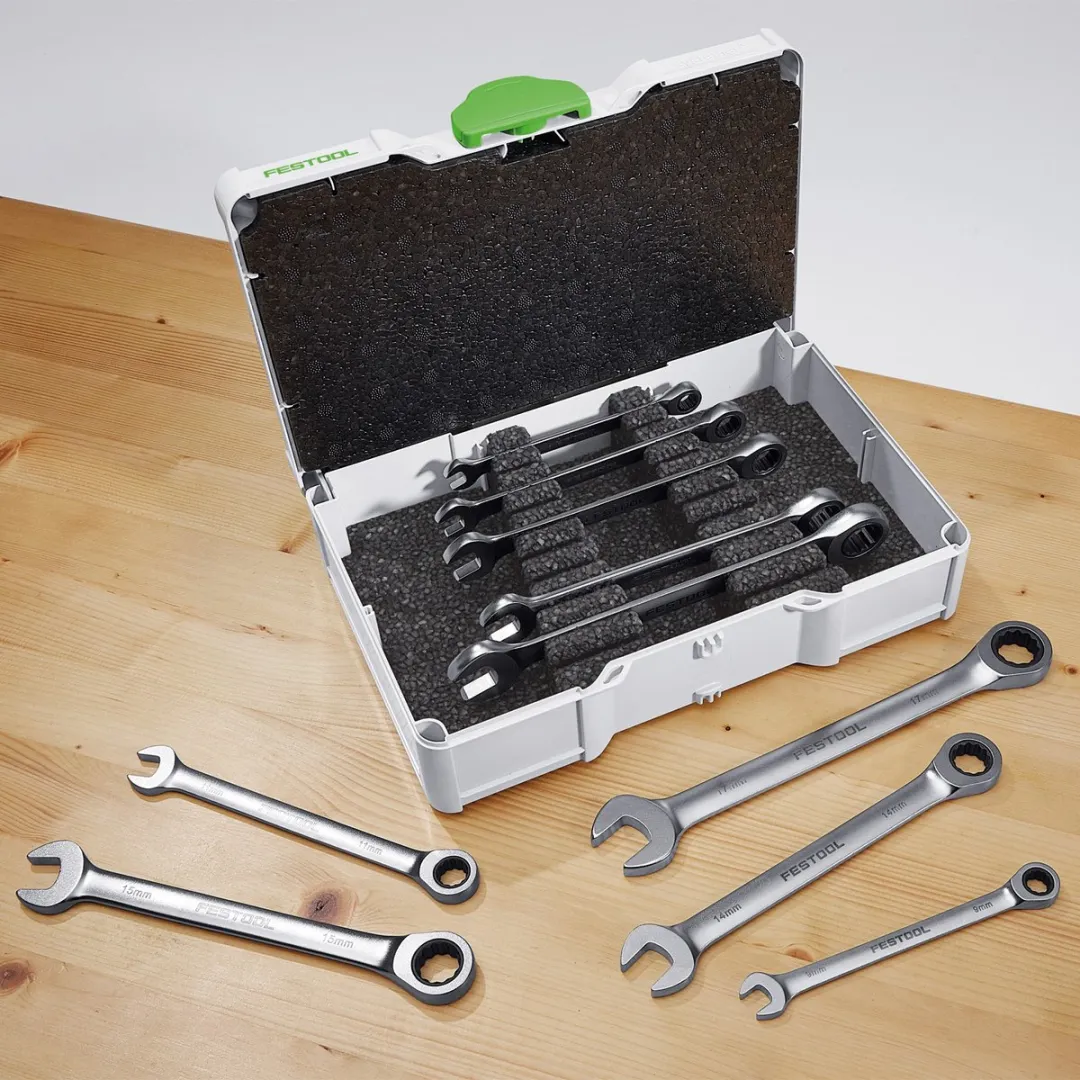 Festool SYS3 Ringratel-Steeksleutelset 578117 - 10-delig