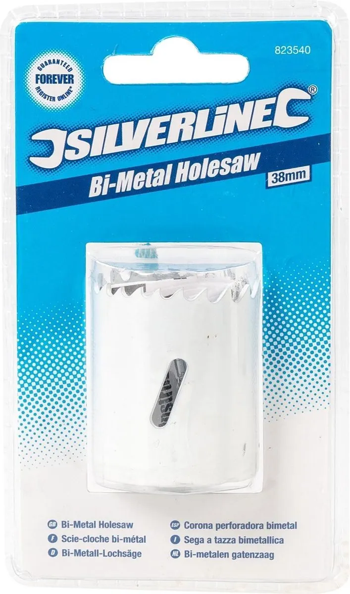 Silverline Bimetalen Gatenzaag Ø38mm - Hout