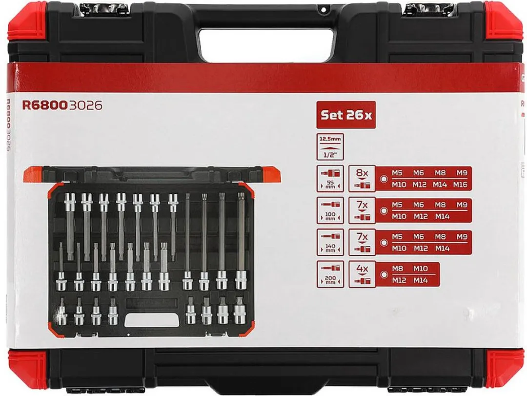 Gedore RED R68003026 Schroevendraaierdop 26-delig