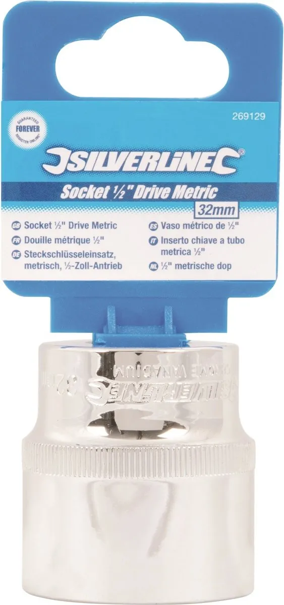 Silverline Zeskantige Metrische Dop 32mm