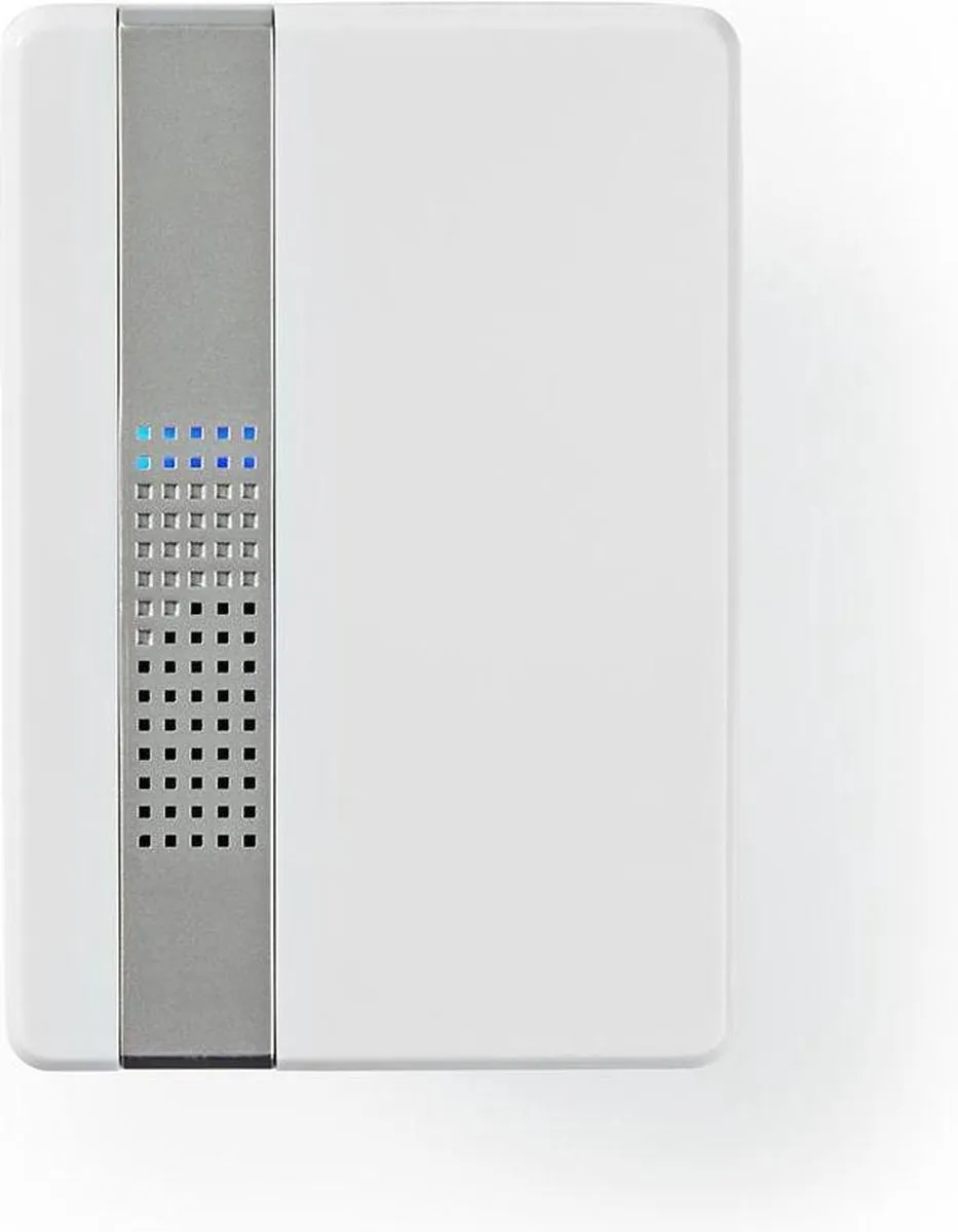 Nedis Draadloze Deurbelset 300m 80dB - 1 Ontvanger Wit