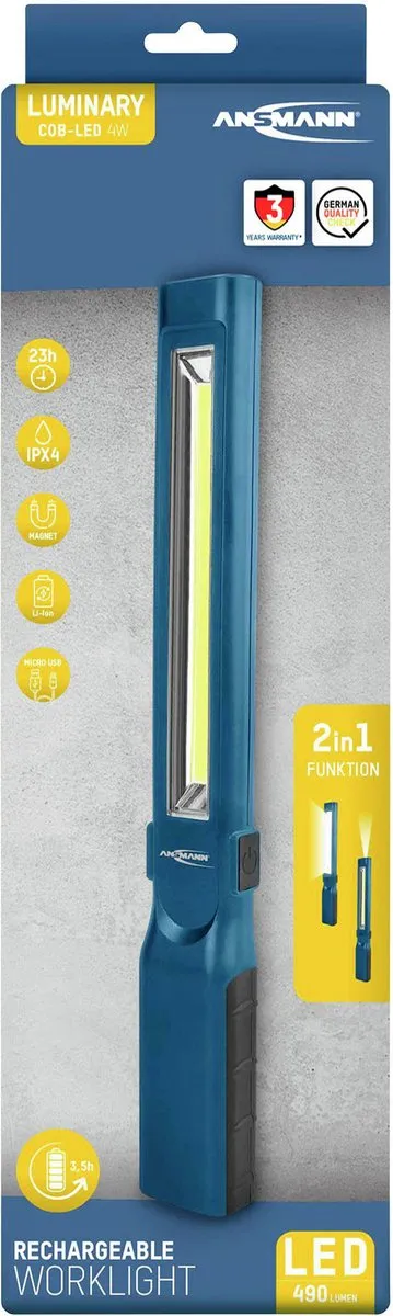 Ansmann WL450R Oplaadbare Werkplaatslamp - Blauw