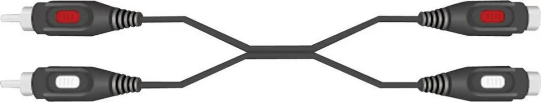 SpeaKa Professional SP-7870384 Cinch Verlengkabel 2.5m - Zwart