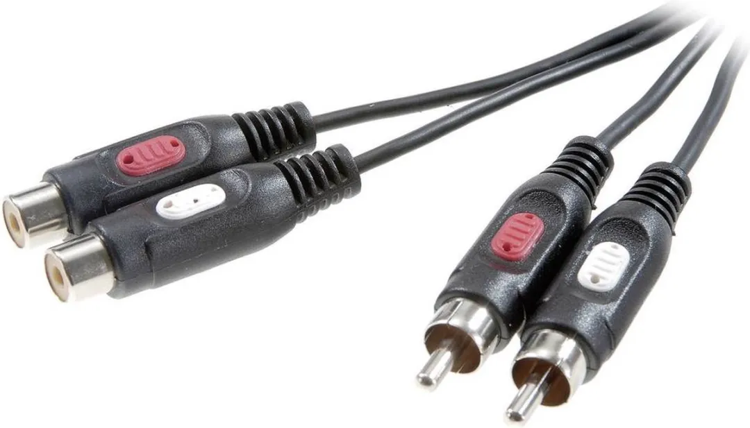 SpeaKa Professional SP-7870384 Cinch Verlengkabel 2.5m