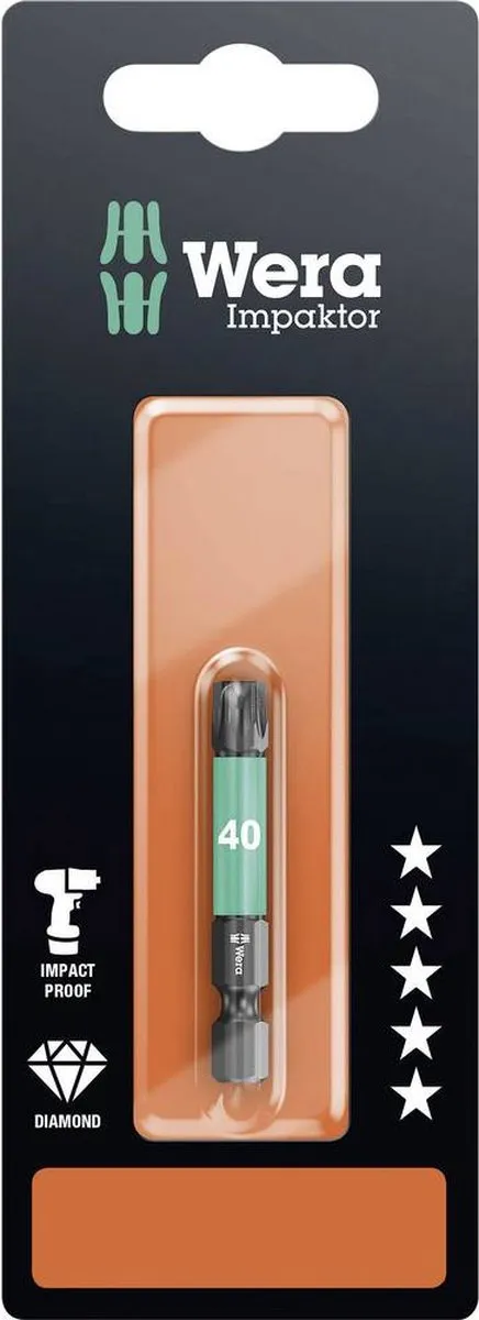 Wera Impaktor Diamant TX40 Schroefbit 50mm
