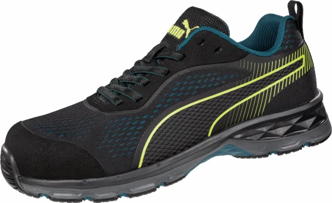 PUMA Fuse Knit S1P Veiligheidsschoen - Blauw 42