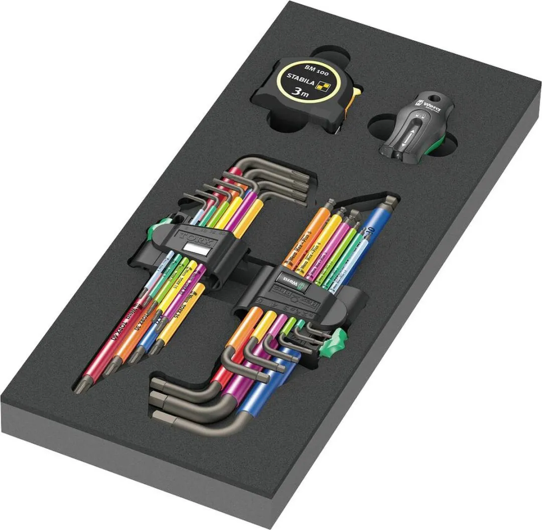 Wera 9740 Inbus Torx Haakse Schroevendraaierset 18-delig