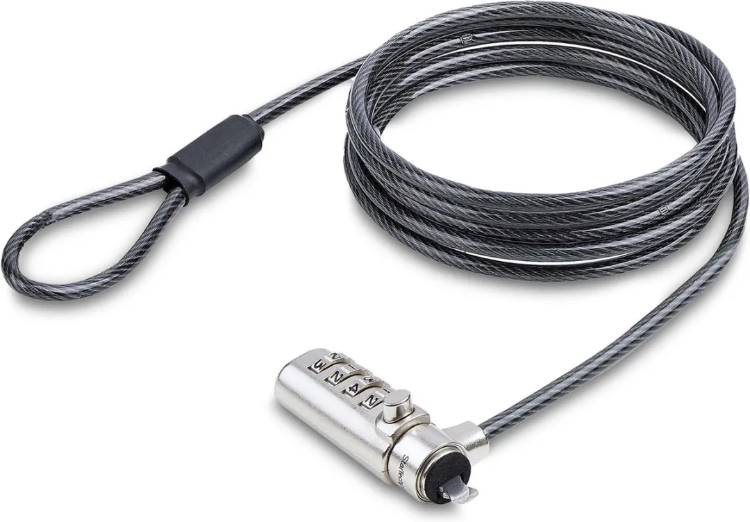 Startech SNBLC4D-LAPTOP-LOCK Beveiligingscamera - Zwart/Zilver