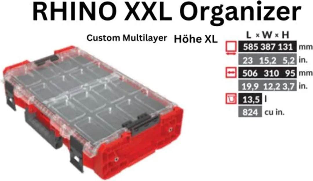 Toolbrothers RHINO XXL Organizer - 13,5L - IP66 - afbeelding 6 van 6