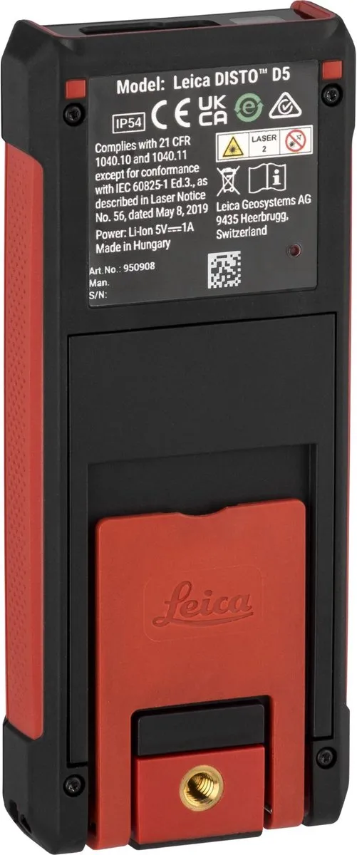 Leica Disto D5 Laserafstandsmeter Bluetooth, Documentatie-app, Li-ion accu 200 m