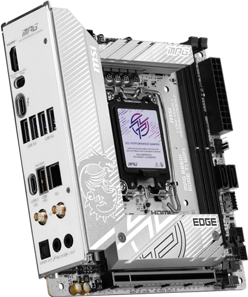MSI MPG B860I EDGE TI WIFI Moederbord - mini ITX
