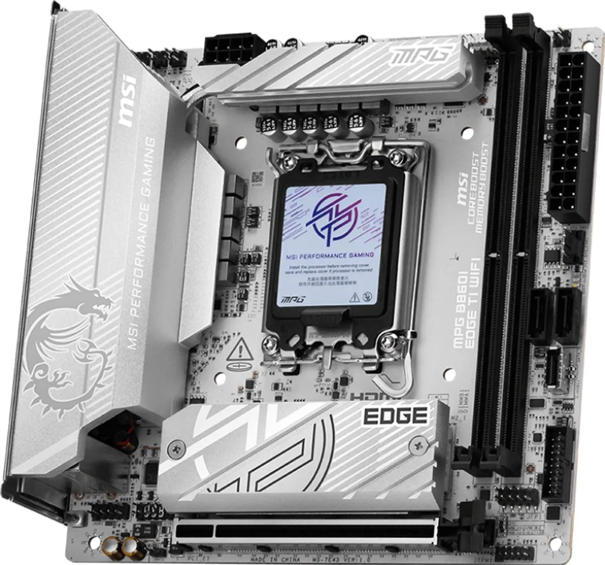 MSI MPG B860I EDGE TI WIFI Moederbord - mini ITX