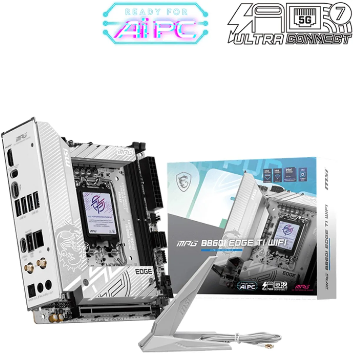 MSI MPG B860I EDGE TI WIFI Moederbord - mini ITX