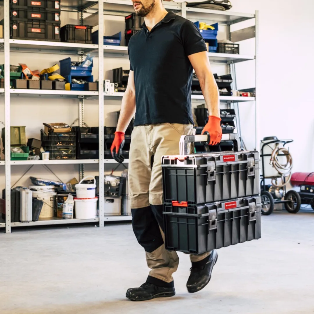 Toolbrothers RHINO Slim Gereedschapskoffer 22L - IP54 - Zwart