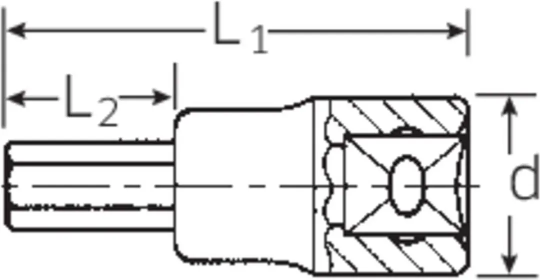 Stahlwille 54 14 03050014 Inbus Dopsleutelbit 14mm - 1/2