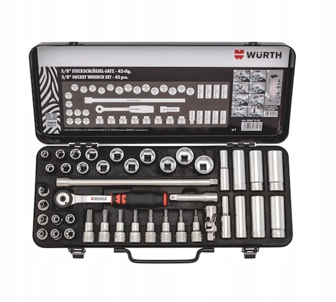 Würth 3/8" Doppenset 42-delig