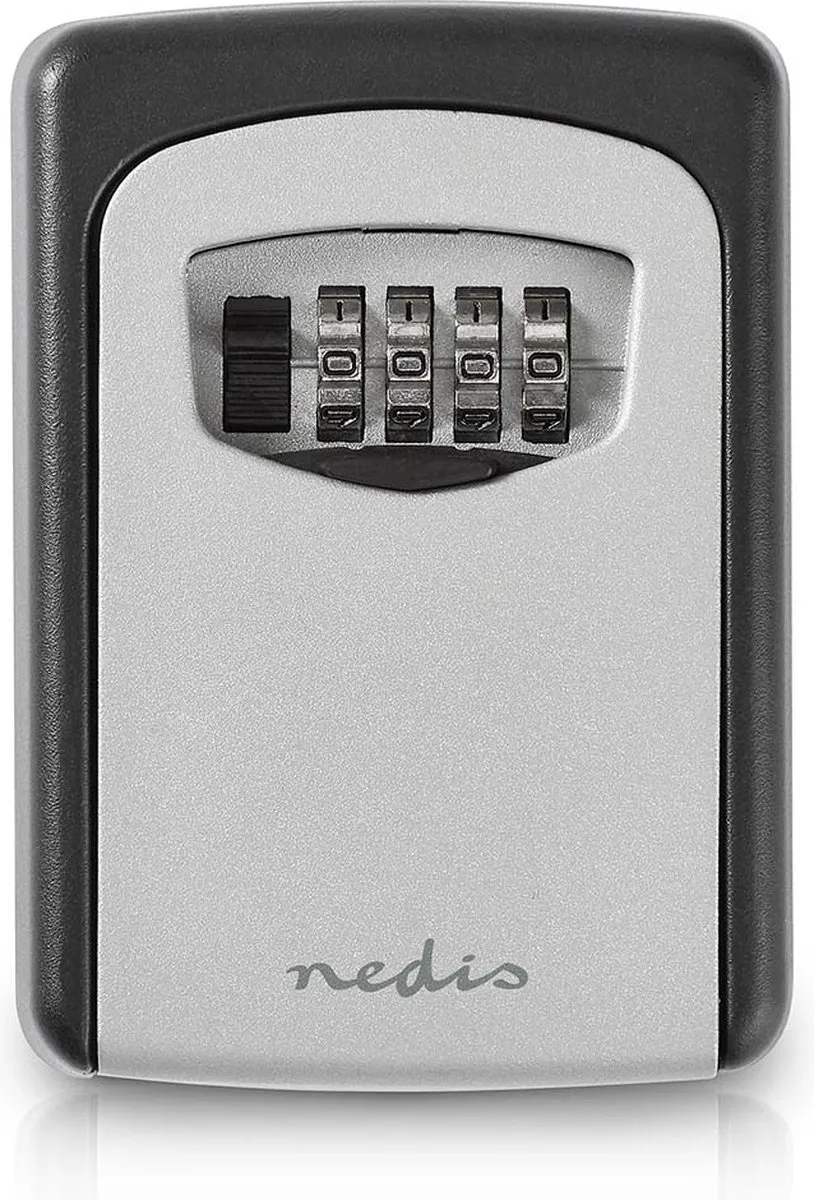 Nedis Sleutelkluis KEYCC01GY - Combinatieslot - Grijs/Zwart