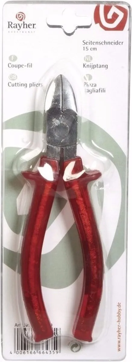 Rayher Steelbloemen Inkniptang 15cm - Rood