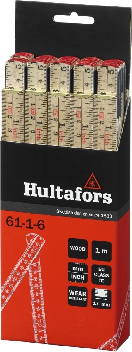 Hultafors 61-1-6 Duimstok 1m