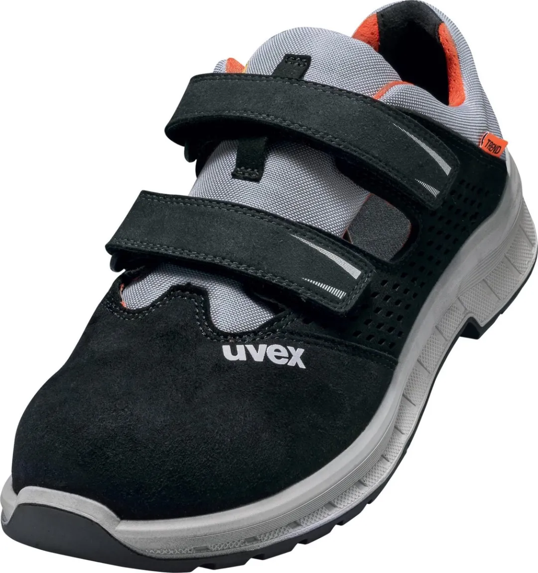 Uvex 2 Trend Sandalen S1P 69062 - 45 - Zwart/Grijs/Rood
