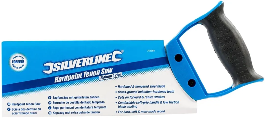 Silverline Kapzaag 250mm 12 TPI - Geharde Tanden