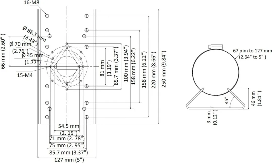 Hikvision DS-1275ZJ-SUS Paalmontage IP-camera - Zwart