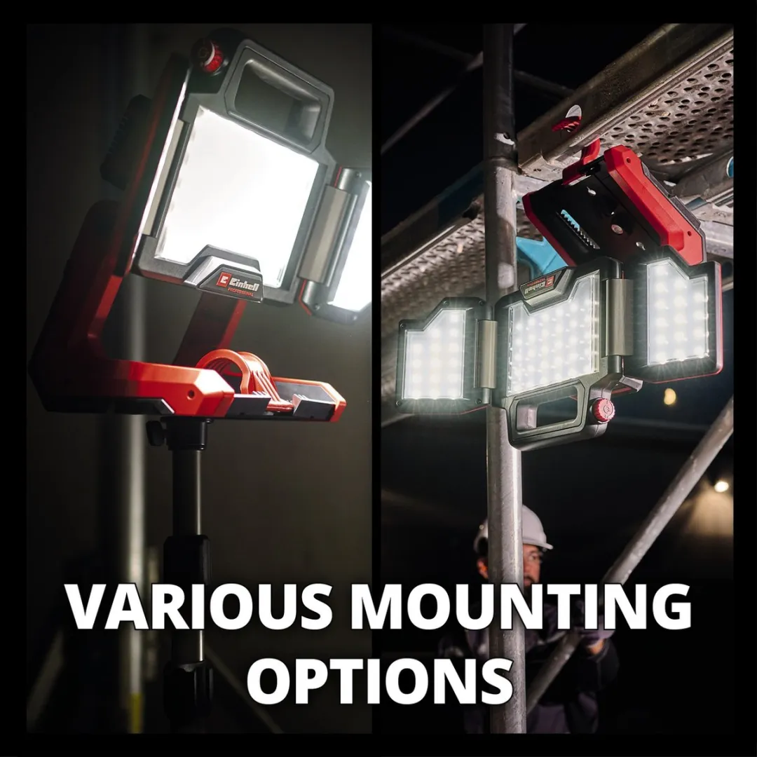 Einhell Accu Lamp TP-CL 18/3000 Li Solo - 3000 Lumen - 60 LED's - Rood/Zwart