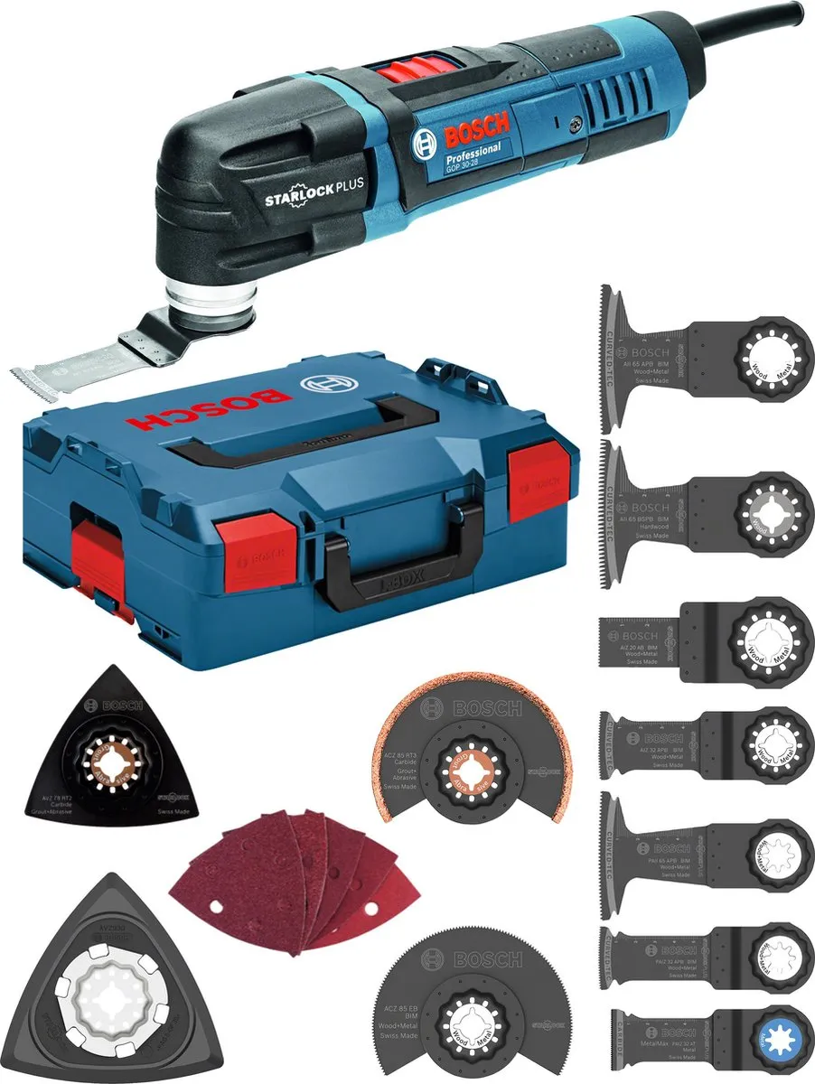 Bosch Professional OMT GOP 30-28+AC Multifunctioneel Gereedschap - 300W - 16 Accessoires