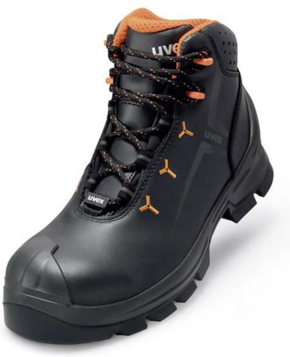 Uvex 2 Vibram S3 65232 - Veiligheidsschoen 41 - Zwart/Oranje - afbeelding 6 van 6