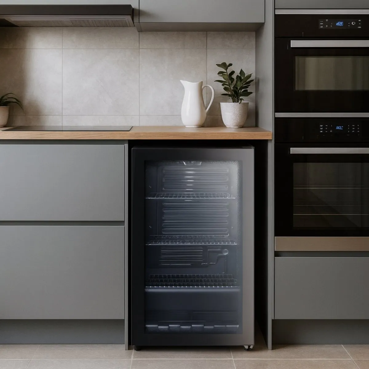 Salora BEVERAGECOOLER93B Koelkast 93L - Zwart Glas