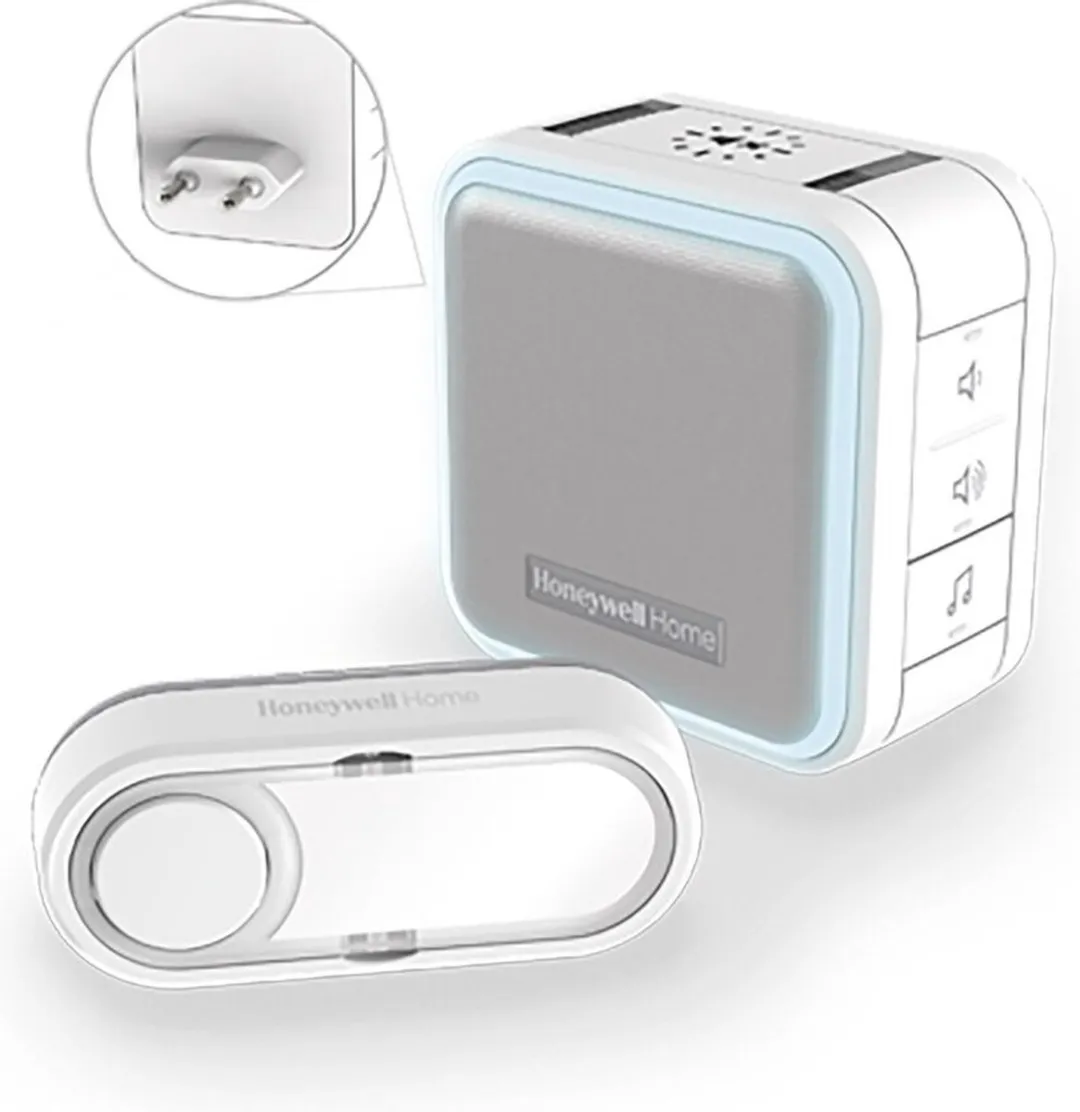 Honeywell DC515SP2 Draadloze Deurbel - 6 Melodieën - Wit