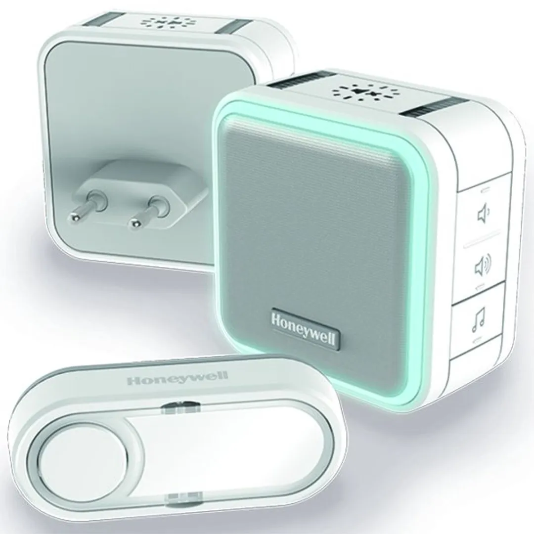 Honeywell DC515SP2 Draadloze Deurbel - 6 Melodieën - Wit