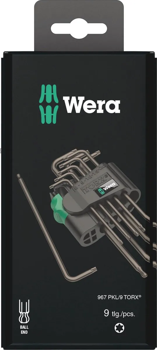 Wera 967/9 TX Stiftsleutelset Torx