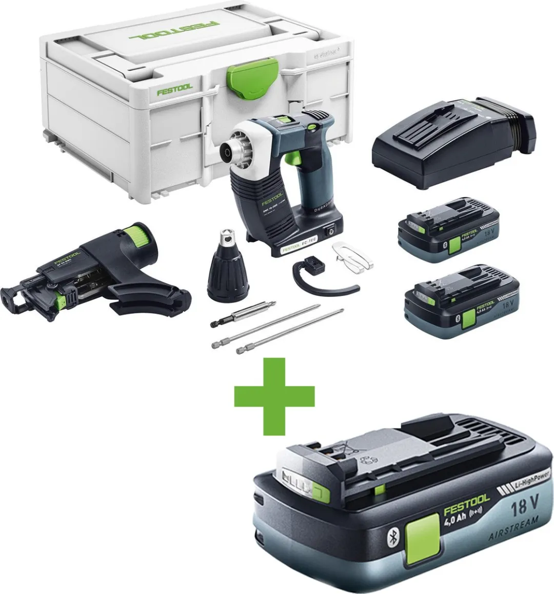 Festool DURADRIVE DWC 18-2500 HPC4,0 I-Plus Bandschroefmachine